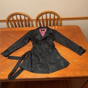 Elegant Black Women's Trench Coat